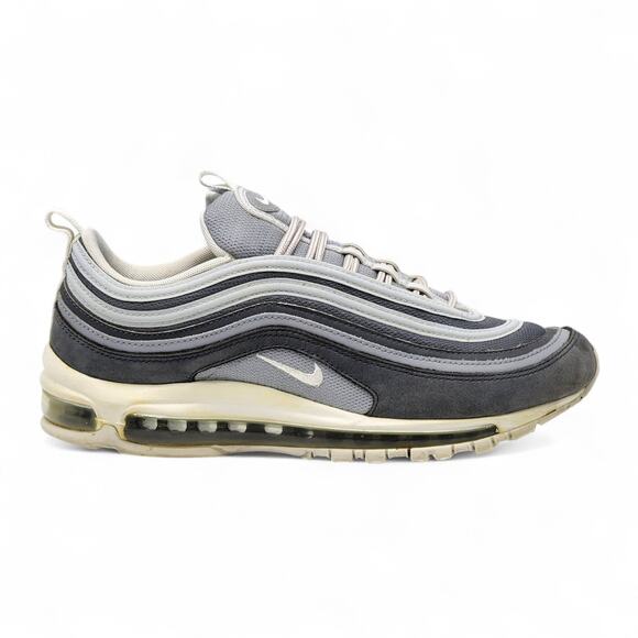 Nike Air Max 97 Premium OG 312834-005 Mesh Sneakers Gray White US 10 - Preowned - Picture 2 of 7